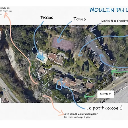 Le Moulin - Piscine, Tennis, Tv, A 5min Cagnes-sur-Mer